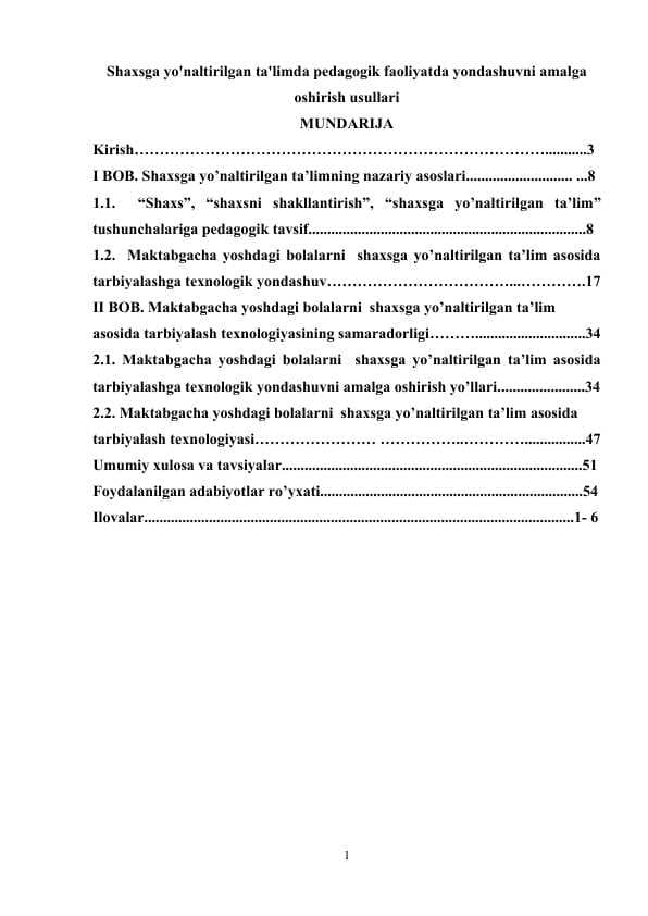 Shaxsga yo'naltirilgan ta'limda pedagogik faoliyatda yondashuvni amalga oshirish usullari