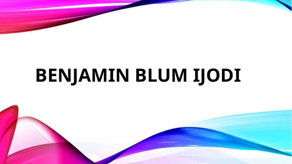 Benjamin Blum ijodi