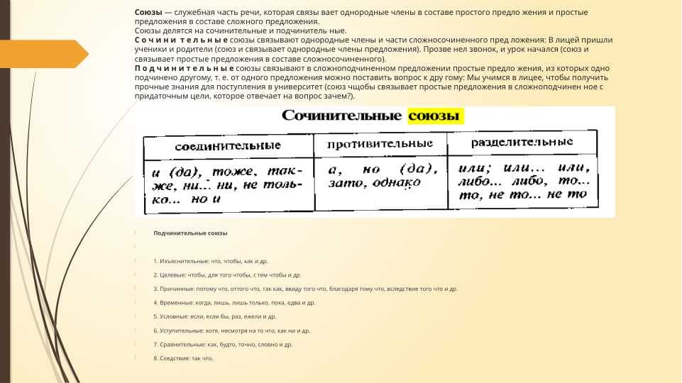 Союзы