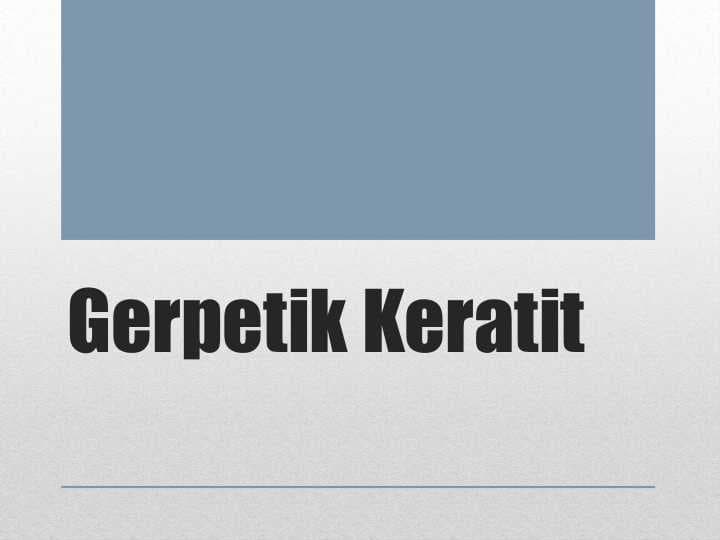 Gerpetik Keratit