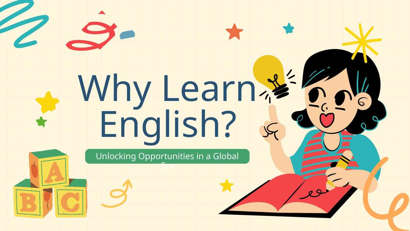 Why Learn English?