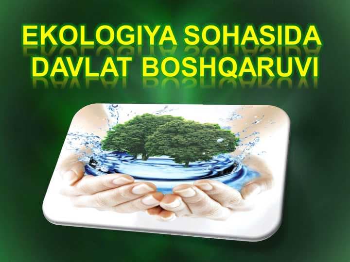Ekologiya sohasida