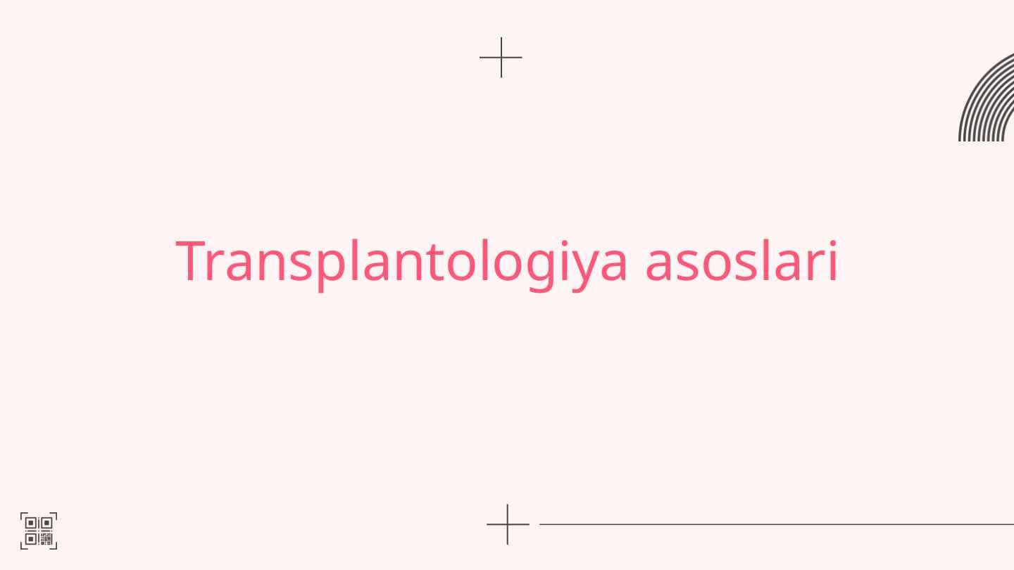 Transplantologiya asoslari