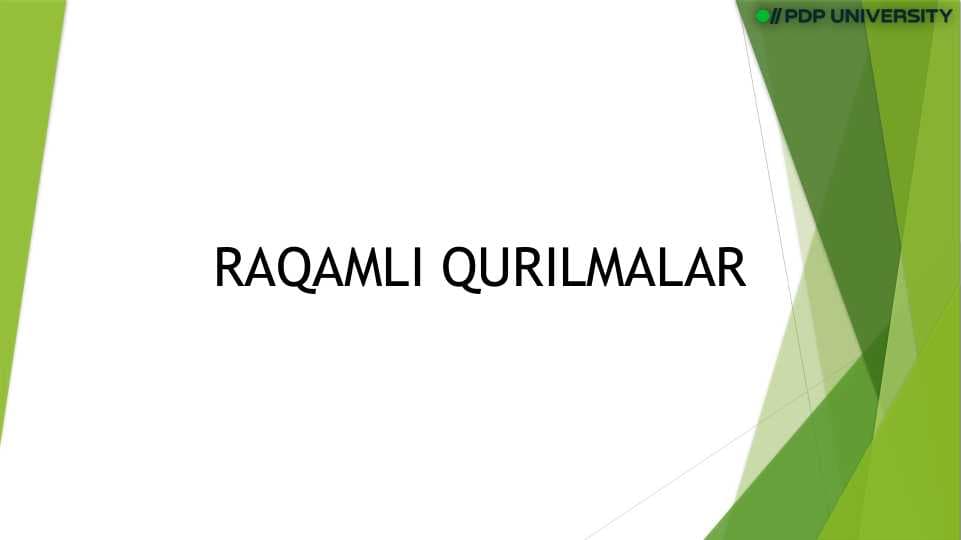 Raqamli qurilmalar