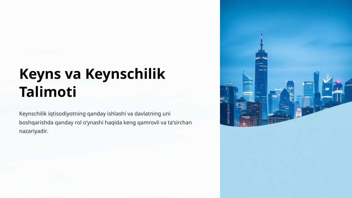 Keyns va keynschilik talimoti