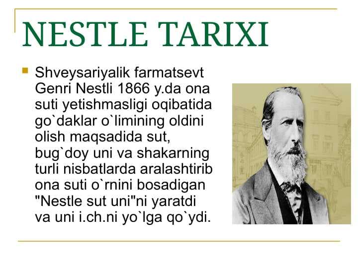 NESTLE TARIXI