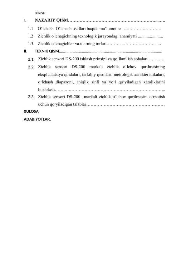 Zichlik sensori DS-200 o‘lchash