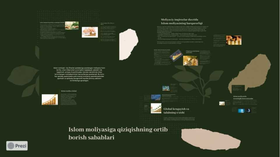 islom moliyasiga qiziqishning ortishi