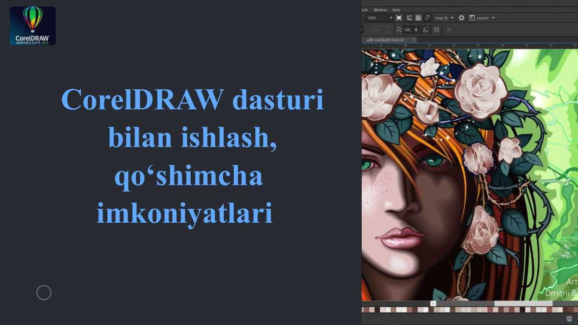 CorelDRAW dasturi bilan ishlash, qo‘shimcha  imkoniyatlari