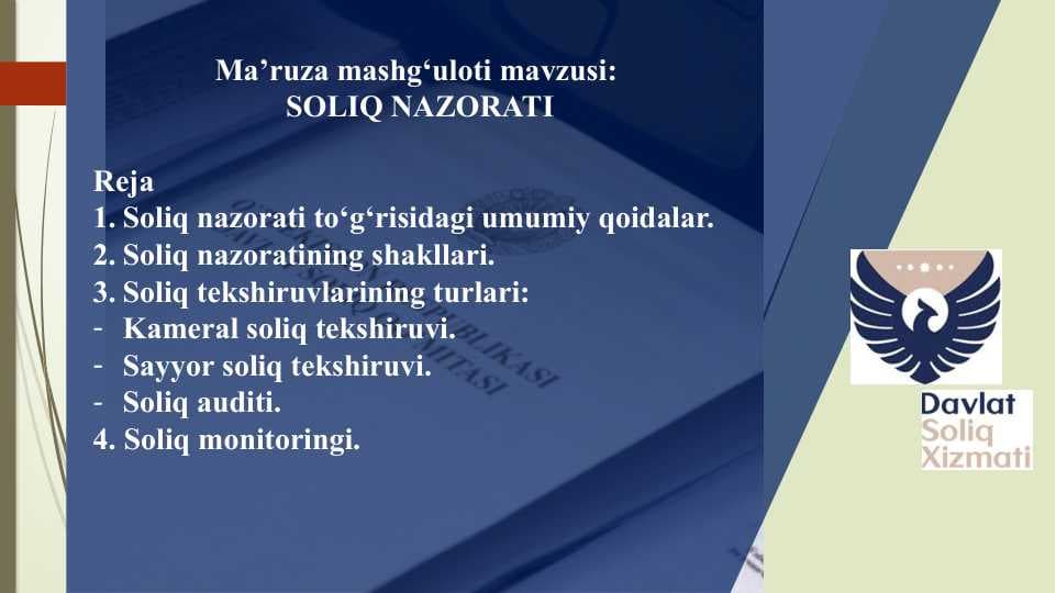 SOLIQ NAZORATI