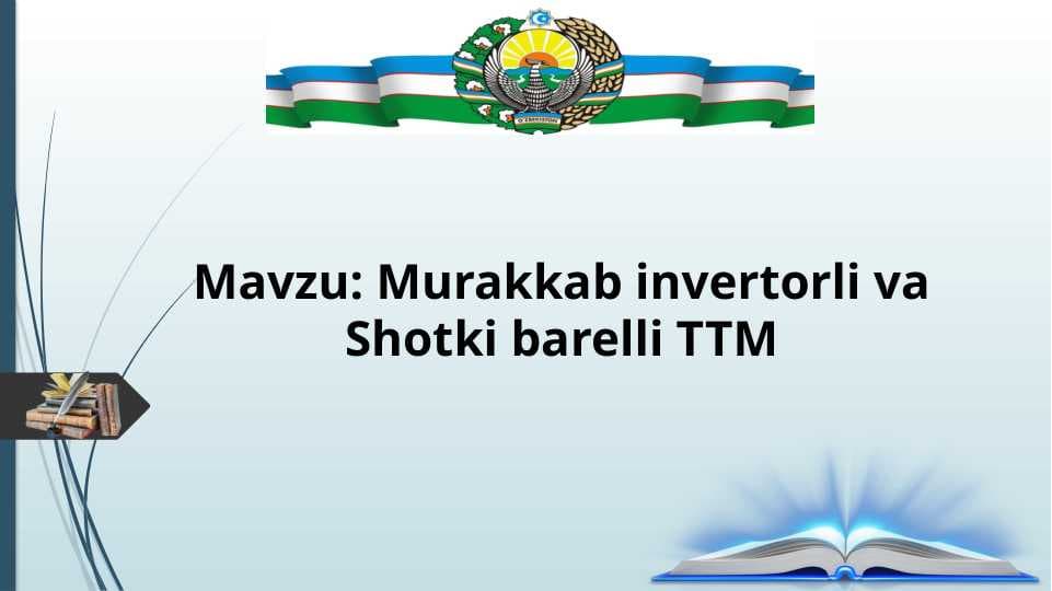 Murakkab invertorli va Shotki barelli TTM
