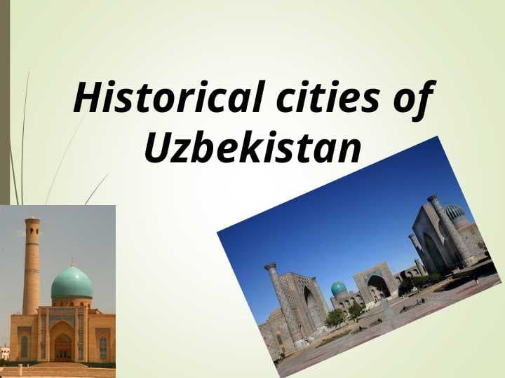 Historical cities of Uzbekistan