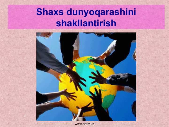 Shaxs dunyoqarashini shakllantirish