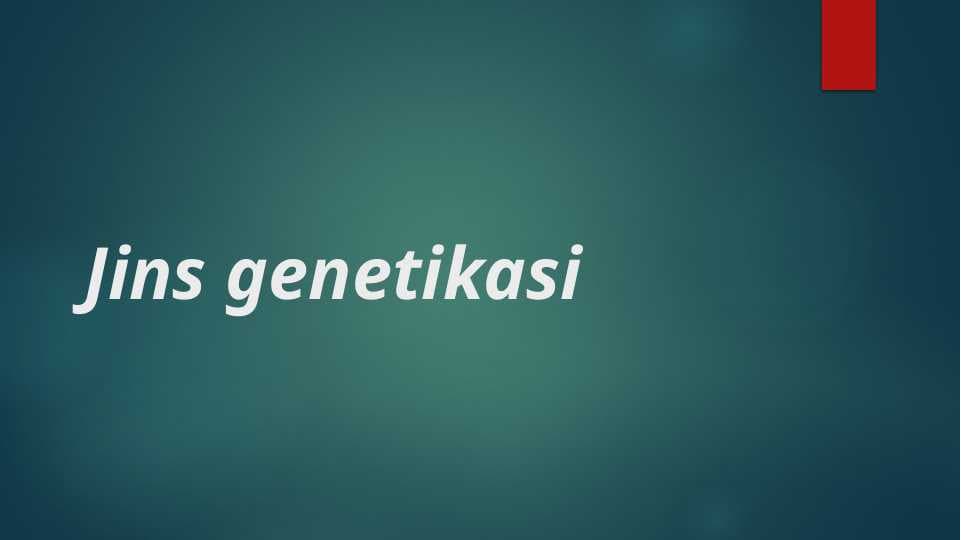 Jins genetikasi