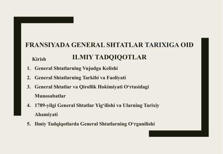 Fransiyada general shtatlar tarixiga oid ilmiy tadqiqotlar 25