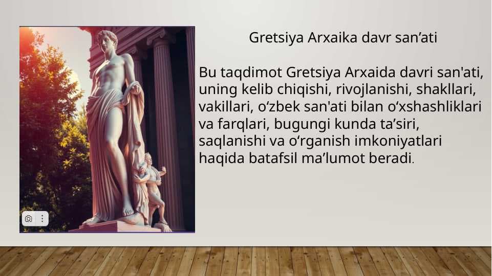 Gretsiya Arxaika davr san’ati