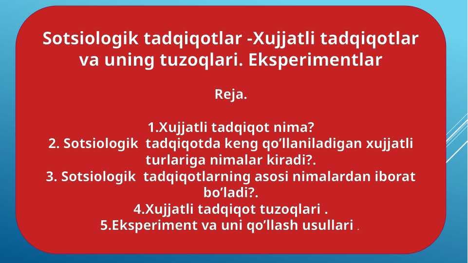 Sotsiologik tadqiqotlar