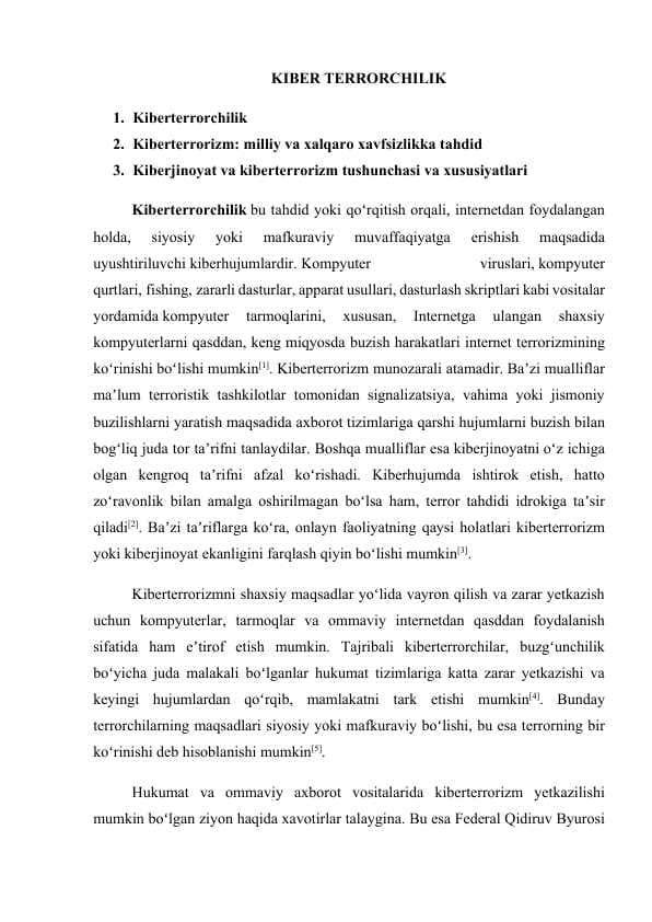 KIBER TERRORCHILIK