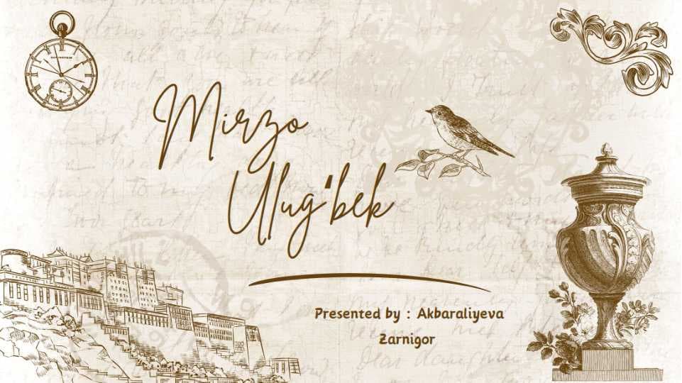 MIRZO ULUGBEK