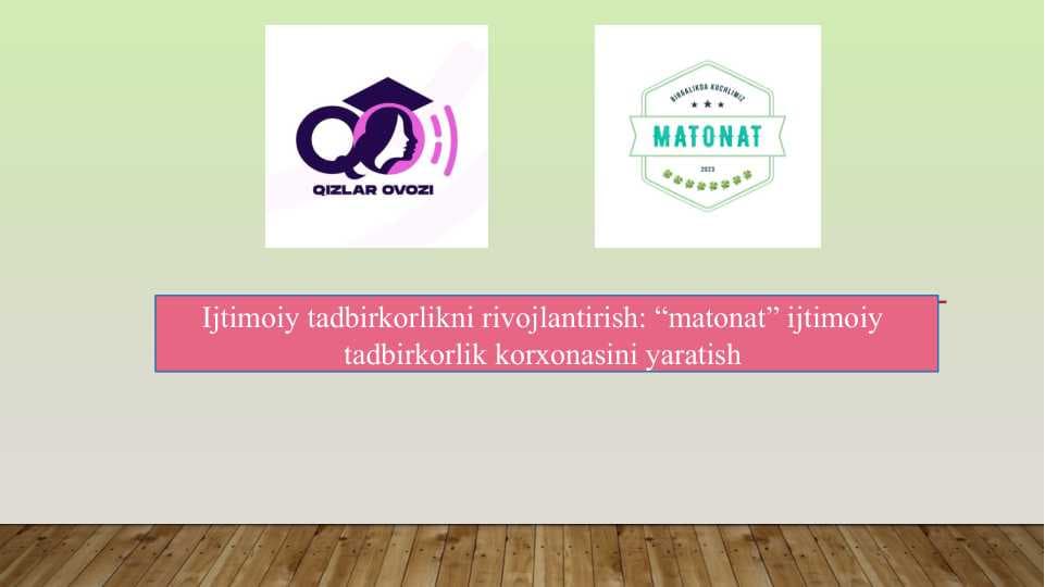 Ijtimoiy tadbirkorlikni rivojlantirish