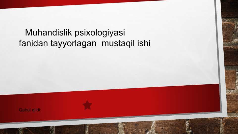 Mavzu: ,,Bilish jarayonlari’’- Diqqat.