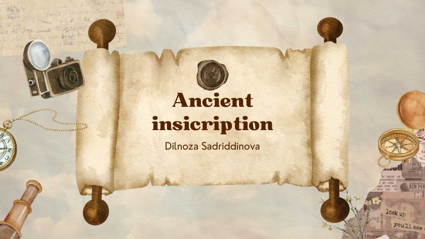 Ancient insicription