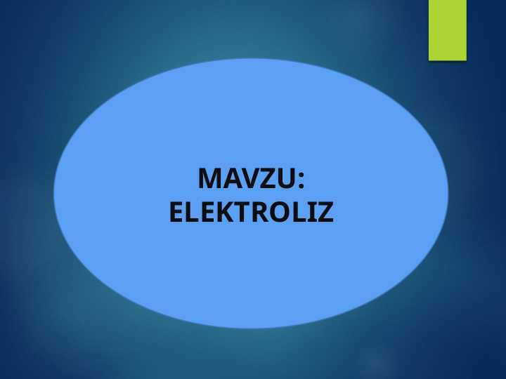 ELEKTROLIZ