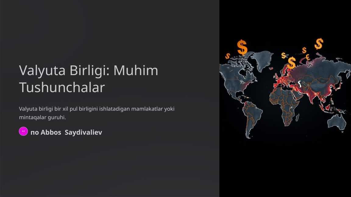Valyuta Birligi: Muhim Tushunchalar