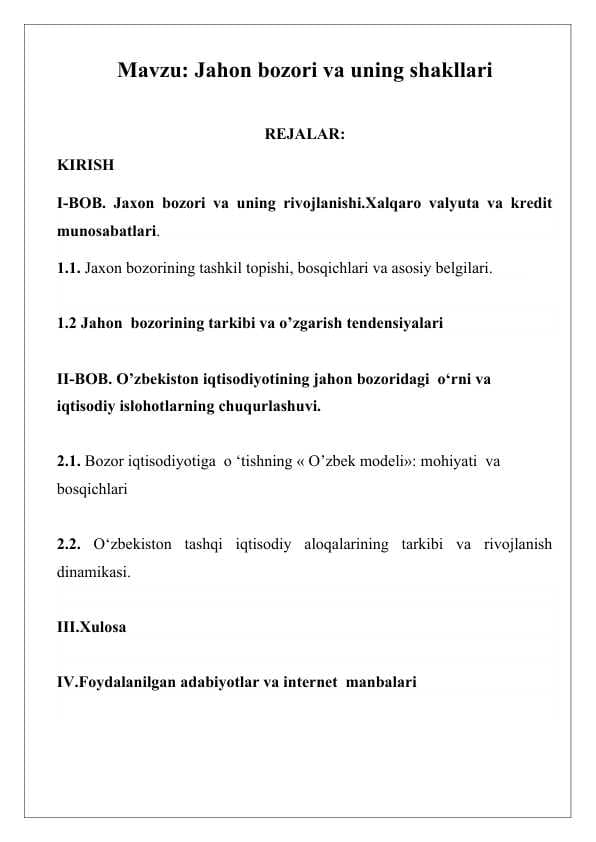 Jahon bozori va uning shakllari.docx