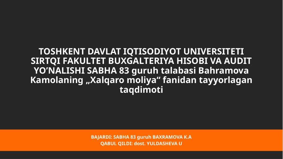 Shanxay hamkorlik tashkiloti haqida