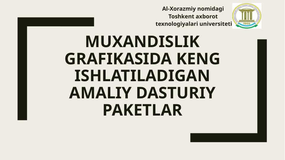 Muxandislik grafikasi
