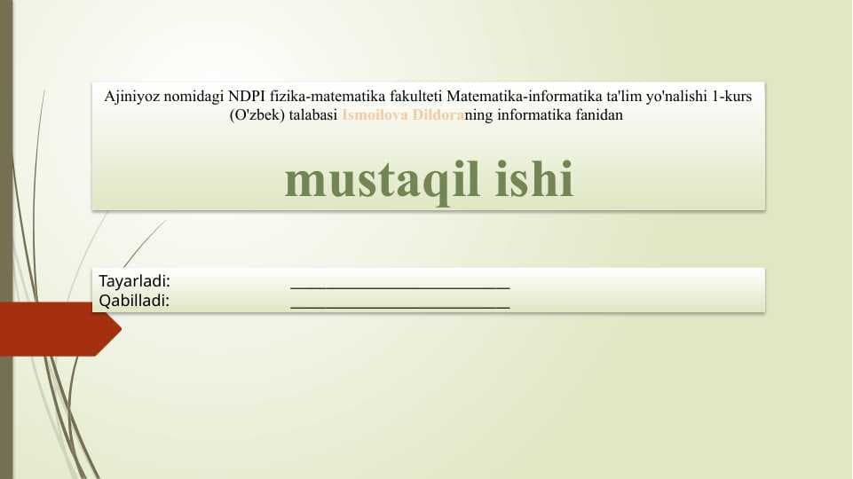 Matnnli, ovozli va grafik axborotlarni kodlash