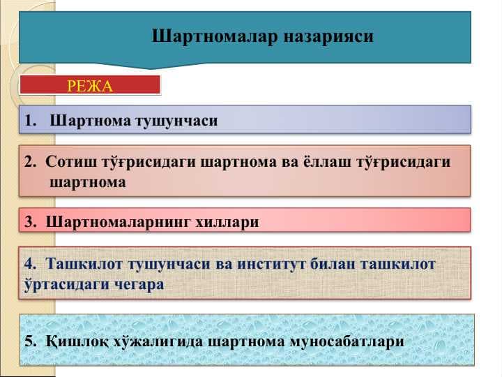 Шартномалар назарияси