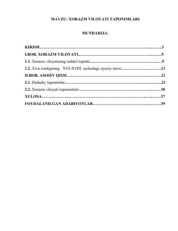 XORAZM VILOYATI TAPONIMLARI.docx