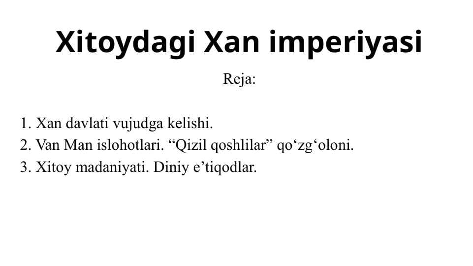 Xitoydagi Xan imperiyasi