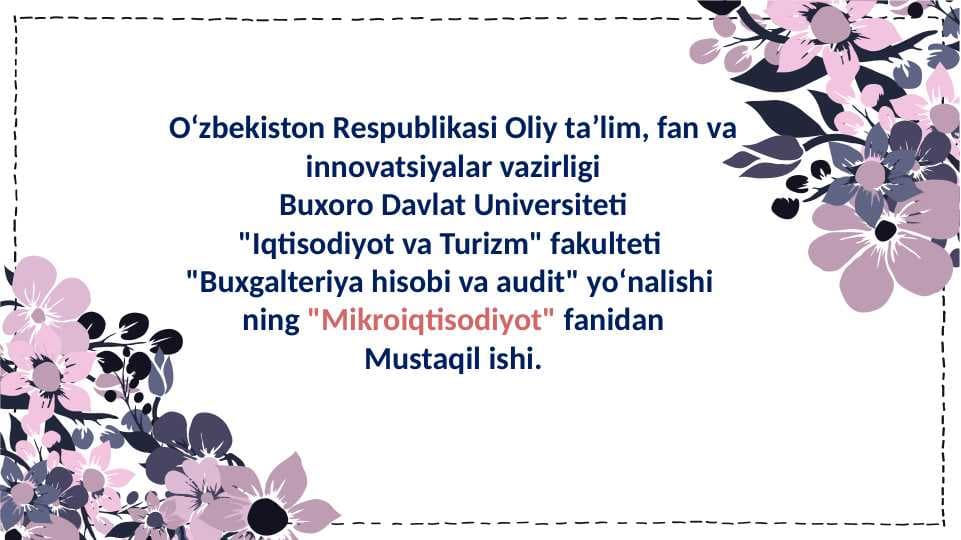 Iqtisodiy bazis tushunchalar.