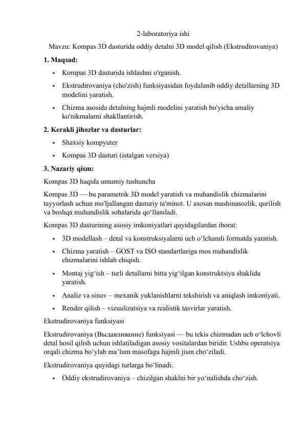 Elektron qurilmalarni loyihalash va konstruksiyalash (CAD, CAM, CAE)