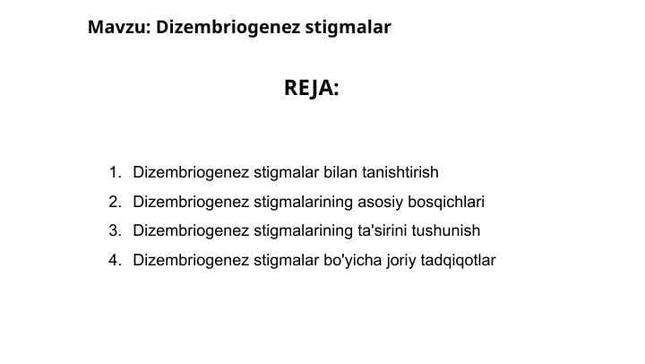 Dizembriogenez stigmalar