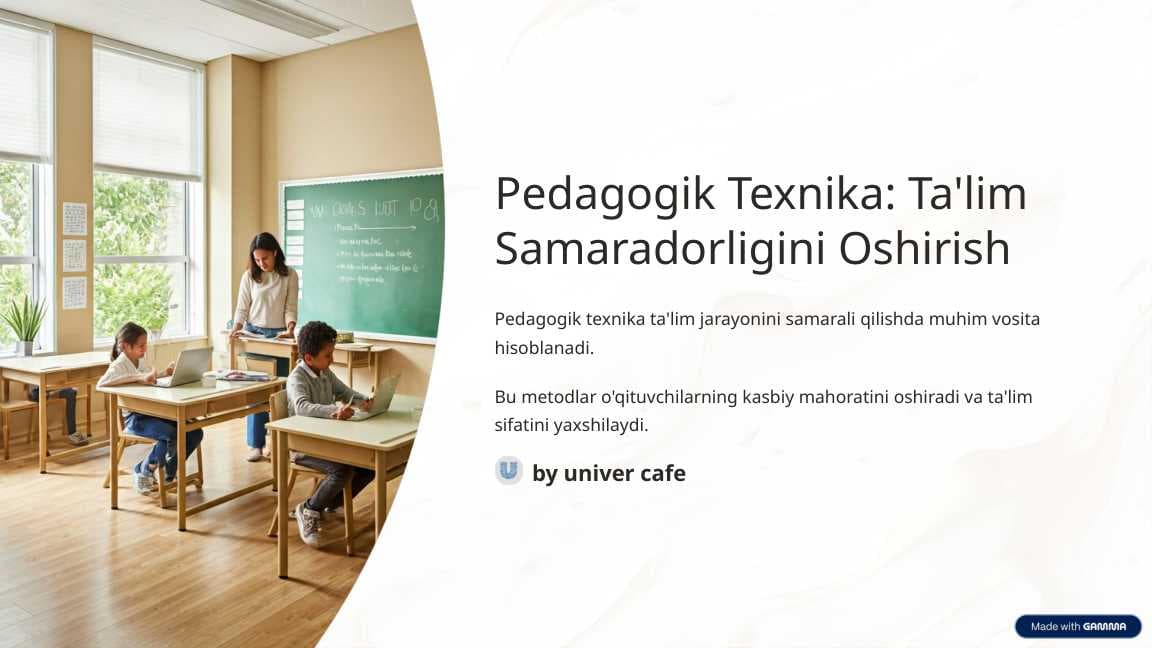 Pedagogik Texnika