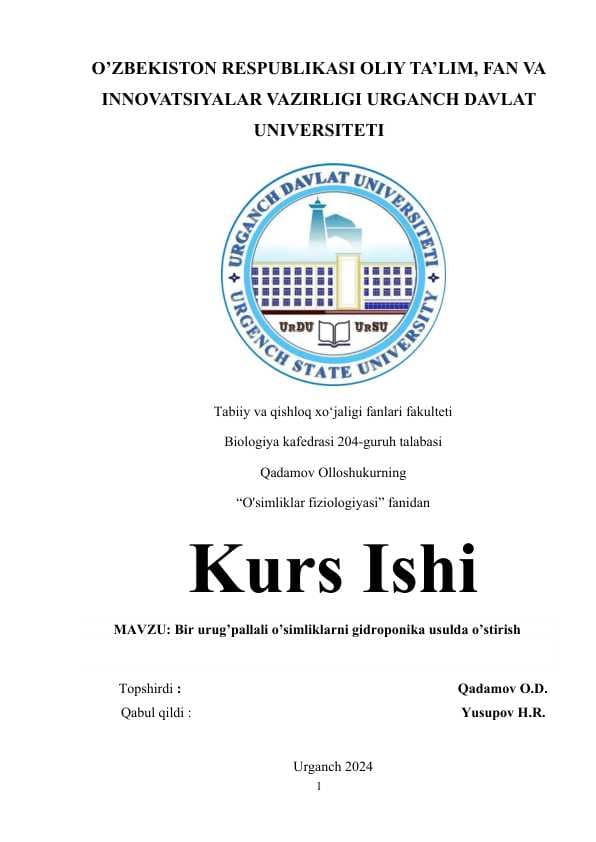 Bir urug’pallali o’simliklarni gidroponika usulda o’stirish.docx