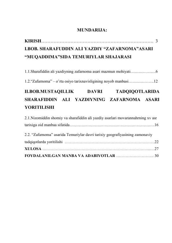Nizomiddin shomiy va sharafiddin ali yazdiy asarlari.docx