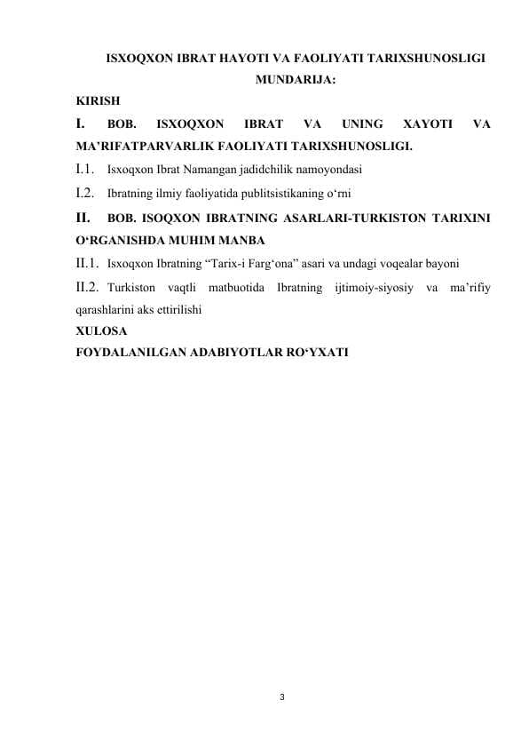 Isxoqxon Ibrat hаyoti vа fаоliyati tаriхshunоsligi