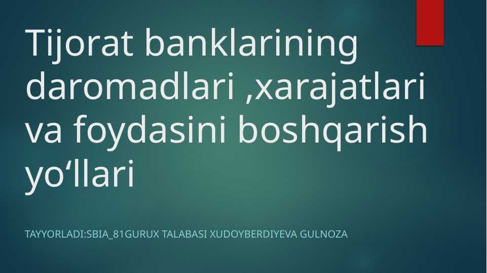 Bank ishidan ppt