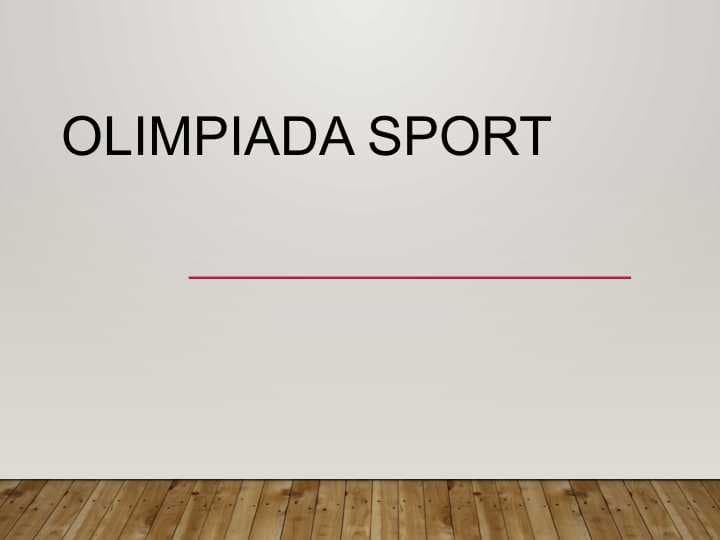 Olimpiada SPORT