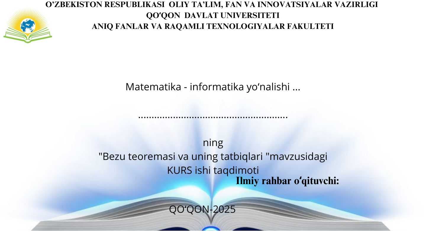 Kurs ishi slayd