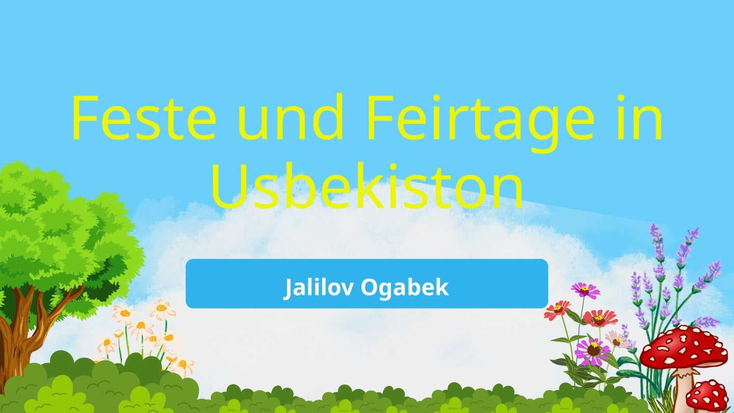Feste und Feirtage in Usbekiston