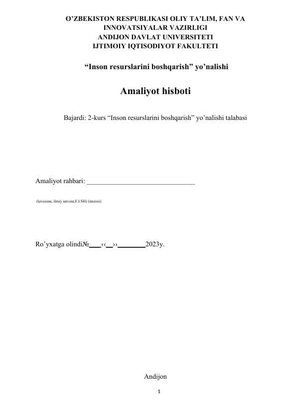 Andijon shahar Uz Koram Co