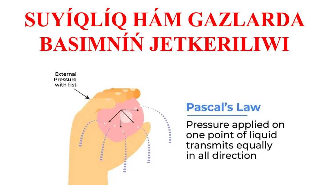 Suyıqlıq hám gazlerde basımnıń jetkerip beriliwi_5E