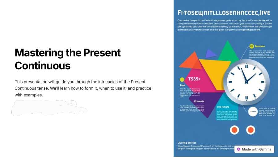 Mastering the Present Continuous