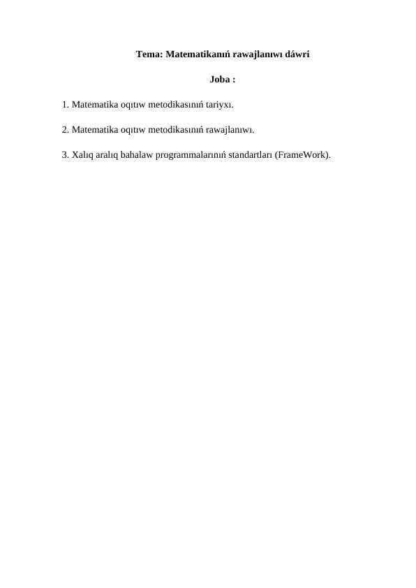 Matematikanıń rawajlanıwı dáwri.docx